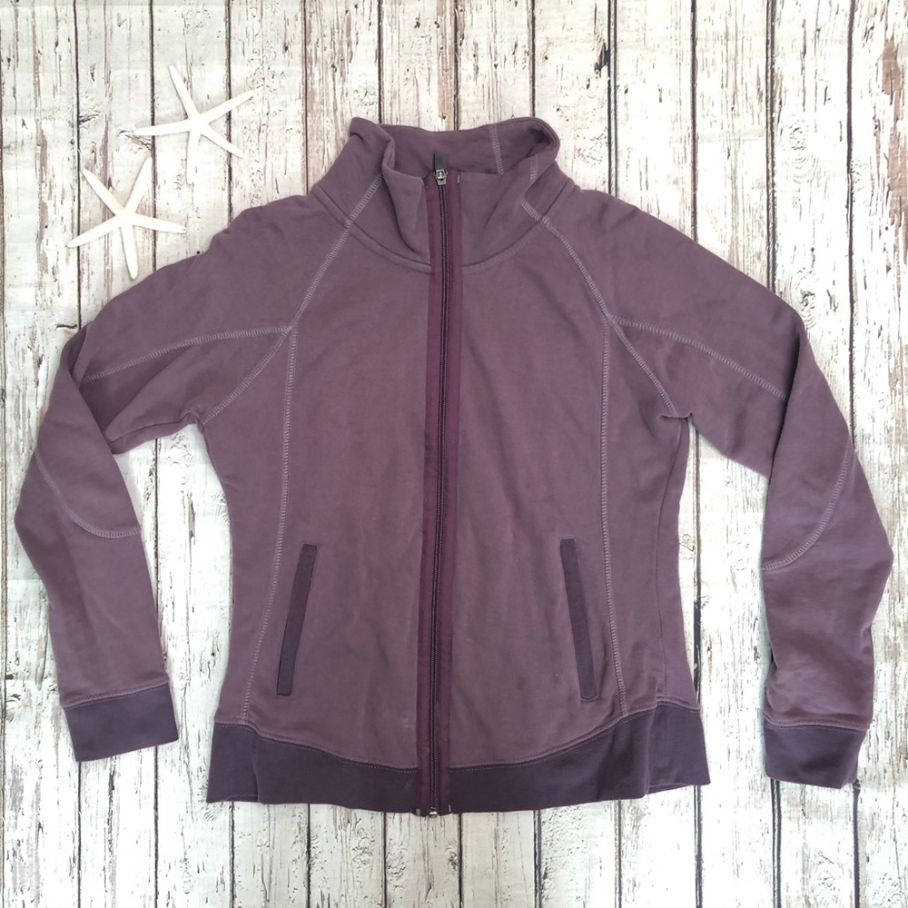 Horny Toad Purple Full Zip Sweatshirt - Picture 1 of 8